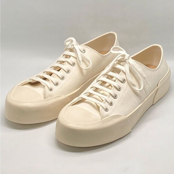 Jil Sander Low-Top Canvas Sneakers size 43/us size 10 - Picture 1 of 10